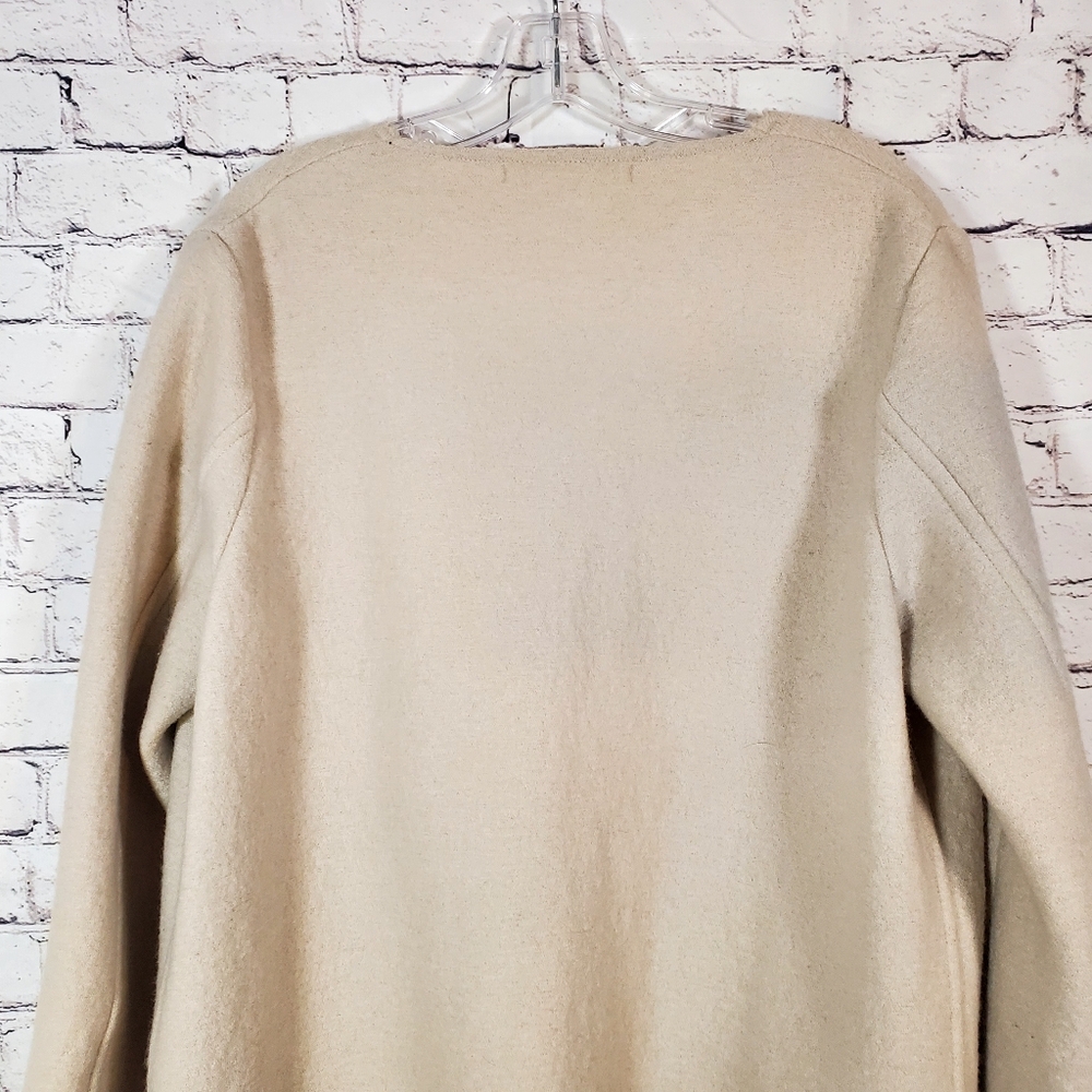LANIUS 100% VIRGIN WOOL LONG COAT Size 42 Large - Picture 8 of 15